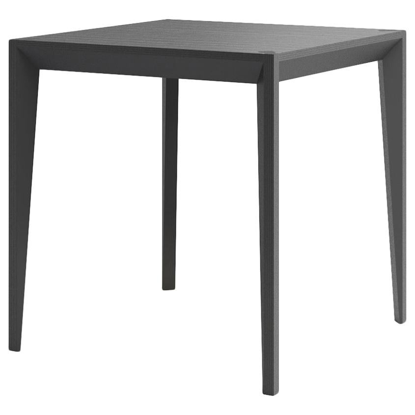 Ebonized Wood All-Black MiMi Breakfast Table by Miduny, Made in Italy For Sale