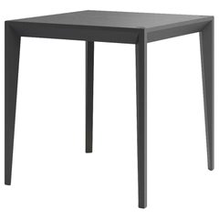 Ebonized Wood All-Black MiMi Breakfast Table by Miduny, Made in Italy