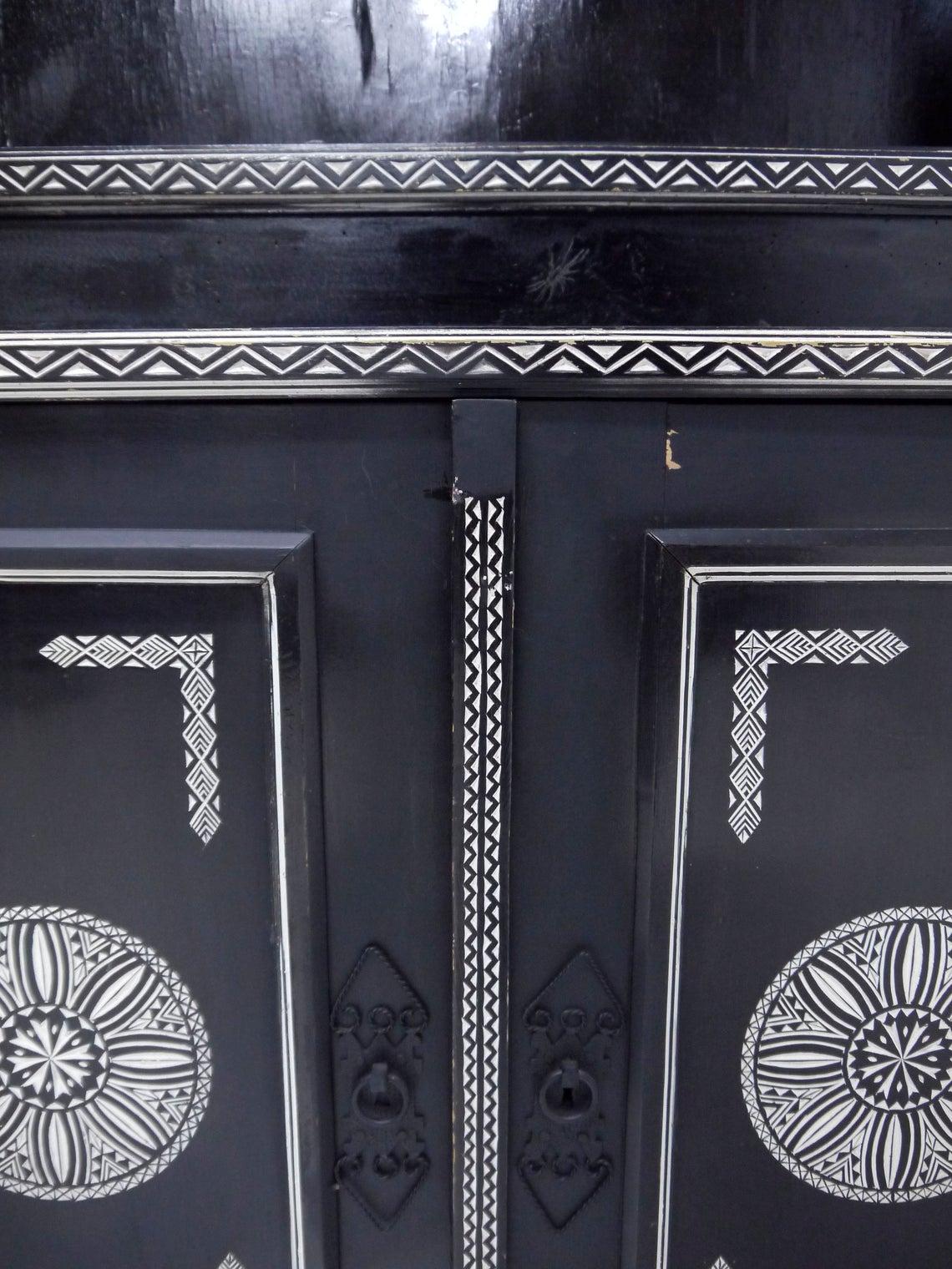 Ebonized Wood Buffet, Ettore Zaccari, Italy, circa 1910 1