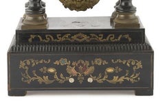Ebonized Wood Clock, 19th Century