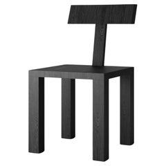 Ebonized Wood Monograma I Chair by Studio Orth
