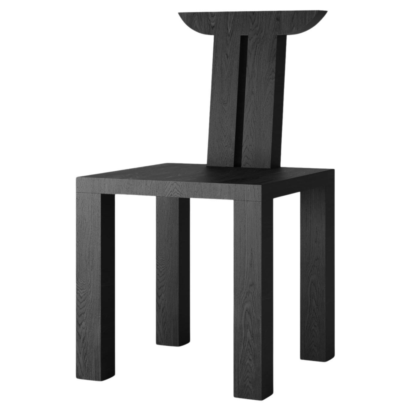 Ebonized Wood Monograma II Chair by Studio Orth