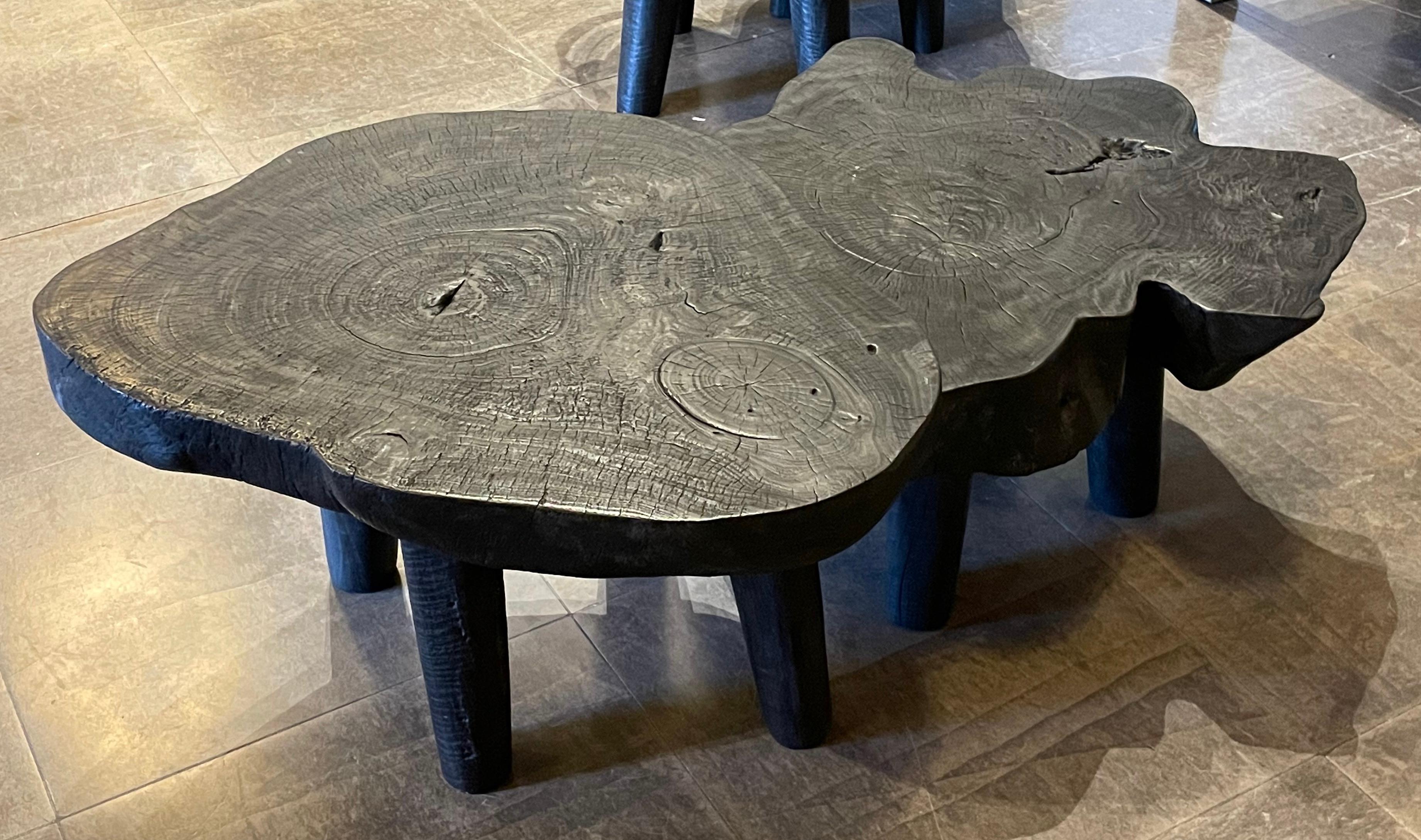 wood slice coffee table