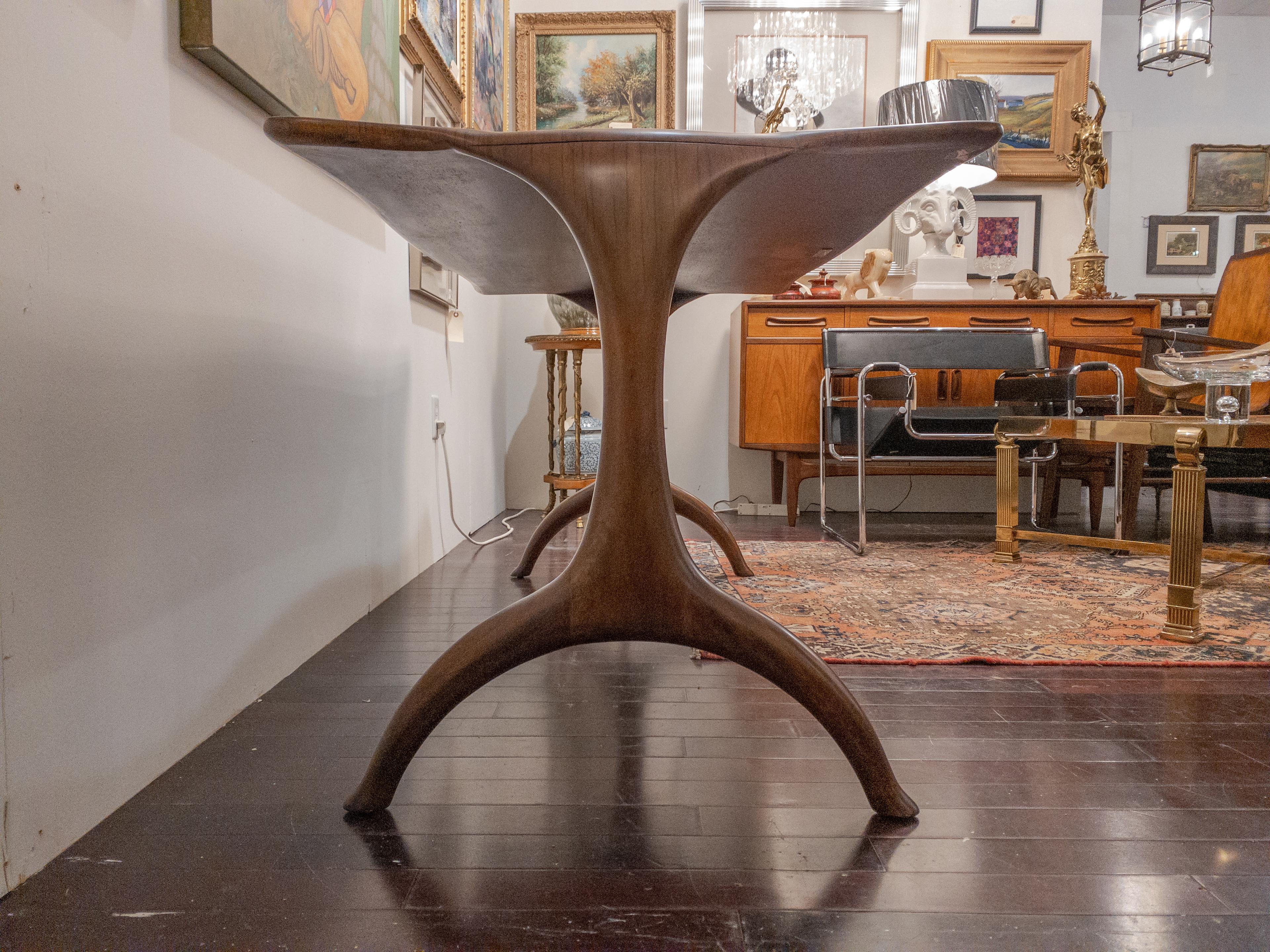20th Century Ebonized Wood Writing Table Designed by the Keno Brothers