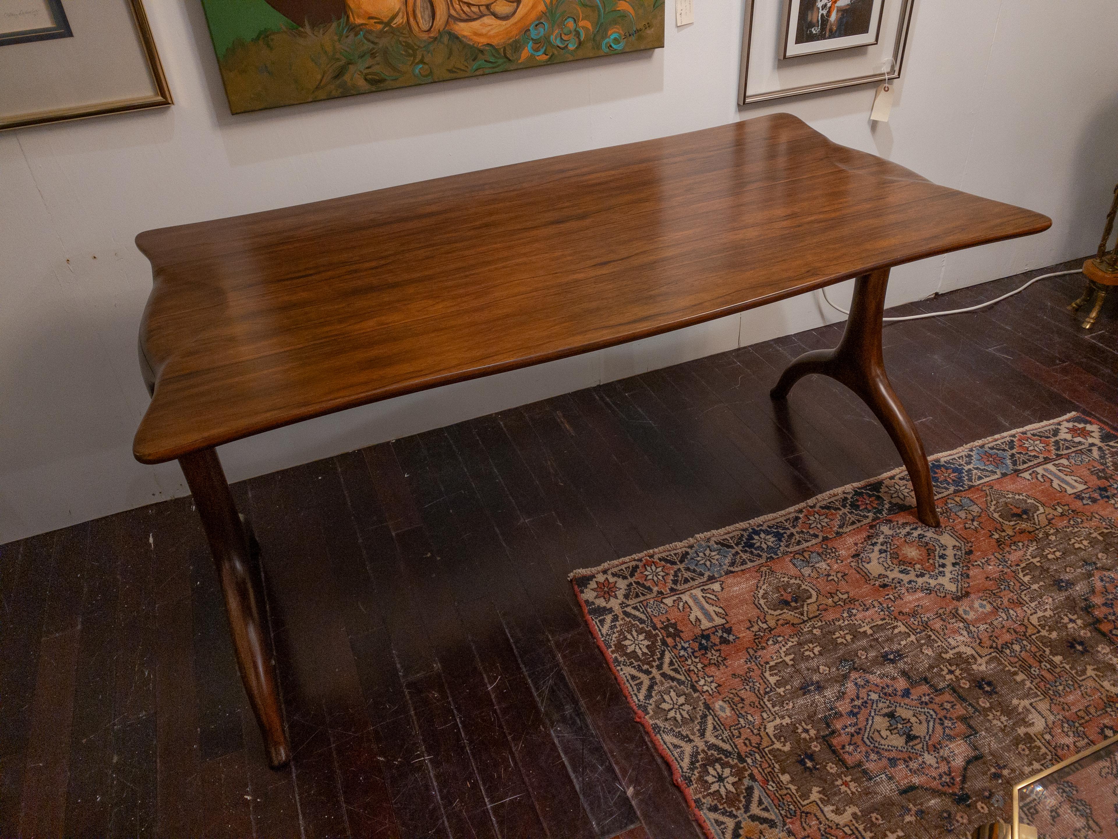 American Ebonized Wood Writing Table Designed by the Keno Brothers For Sale