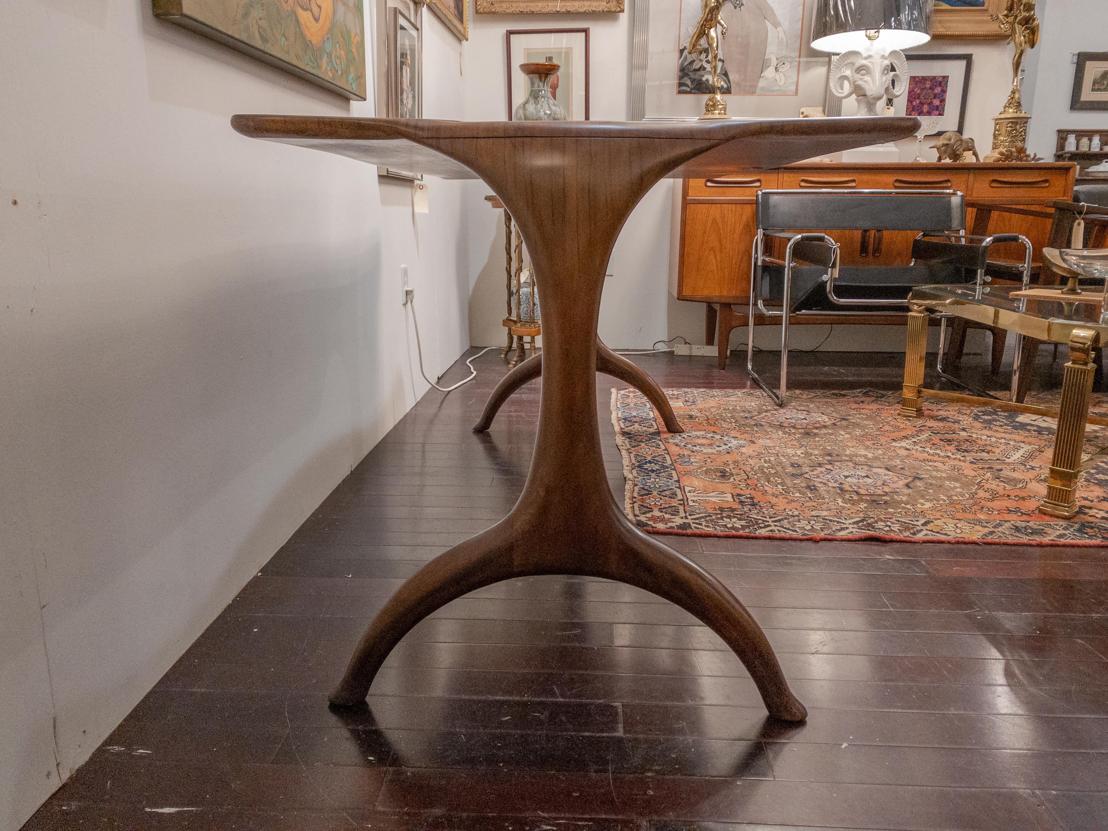 20th Century Ebonized Wood Writing Table Designed by the Keno Brothers For Sale
