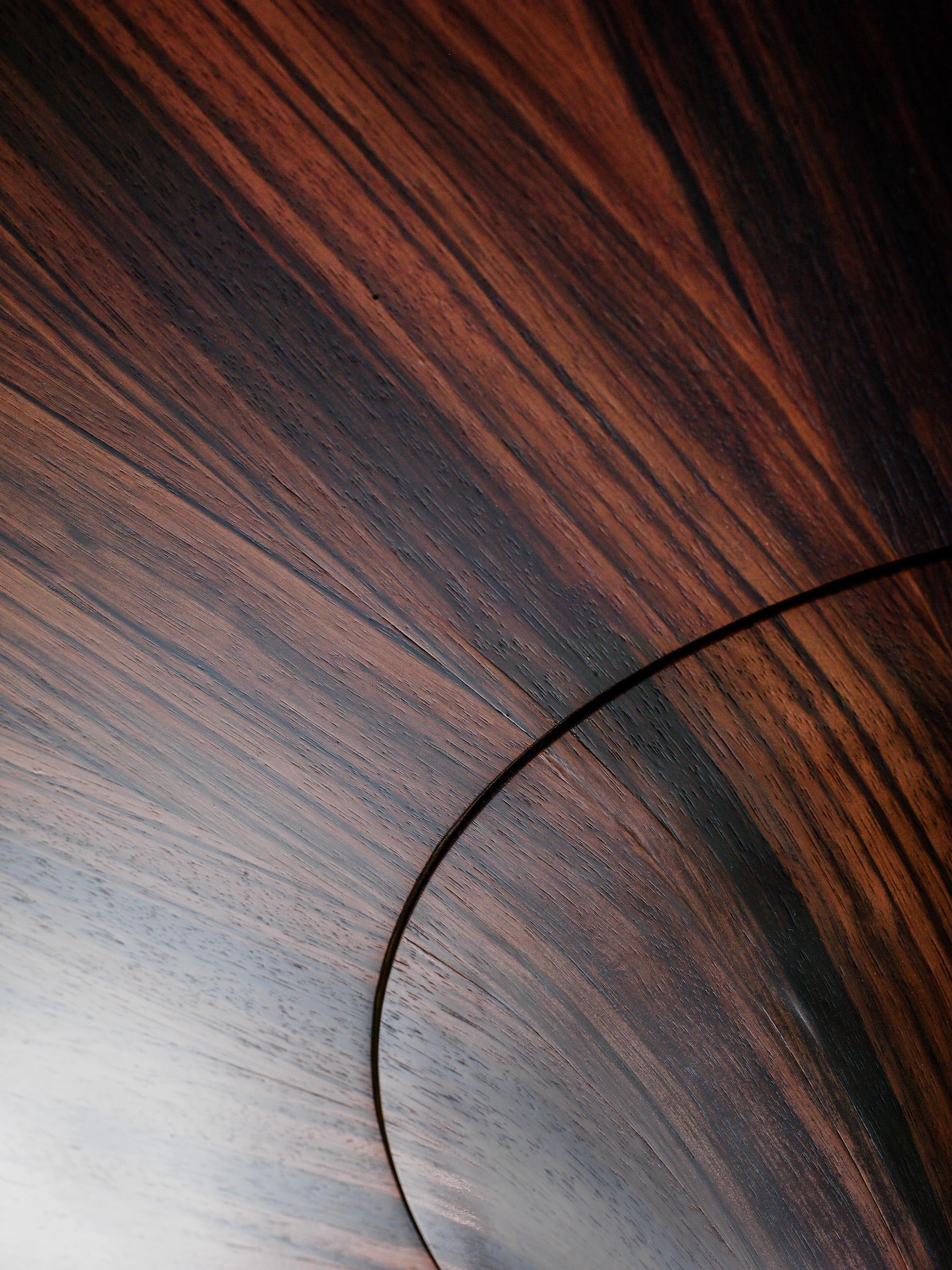 Italian Ebony Amara Angelo W Dining Table by Angelo Alinea For Sale