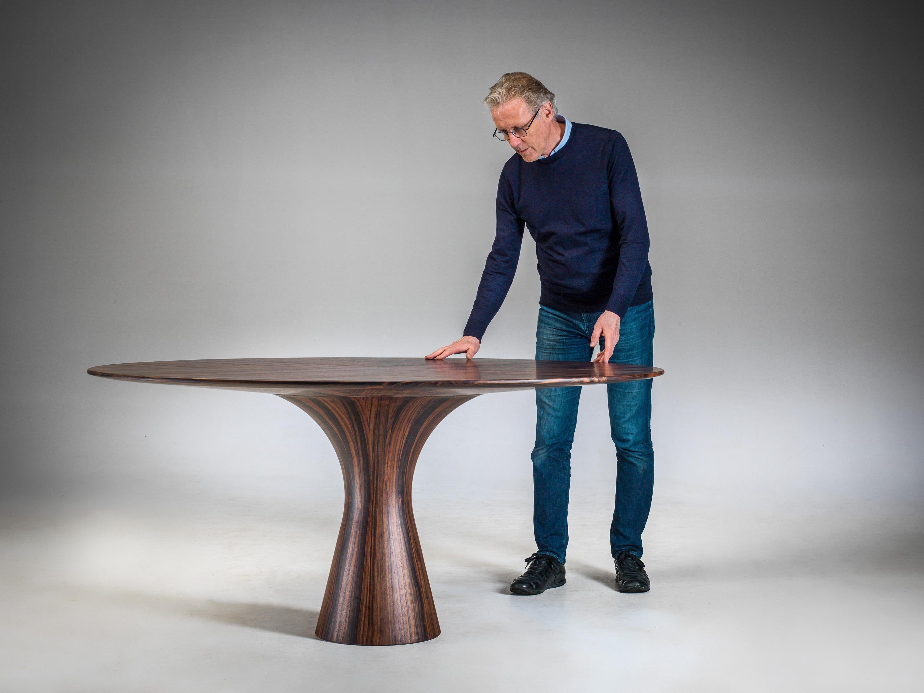 Wood Ebony Amara Angelo W Dining Table by Angelo Alinea For Sale