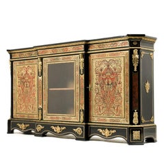 Ebony and Boulle Side Cabinet