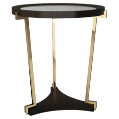 Ebony and Brass Side Table