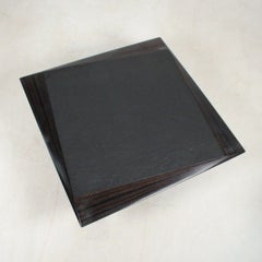 Table Atributed to Tobia Scarpa, Ebony and slate  Italy, 1970