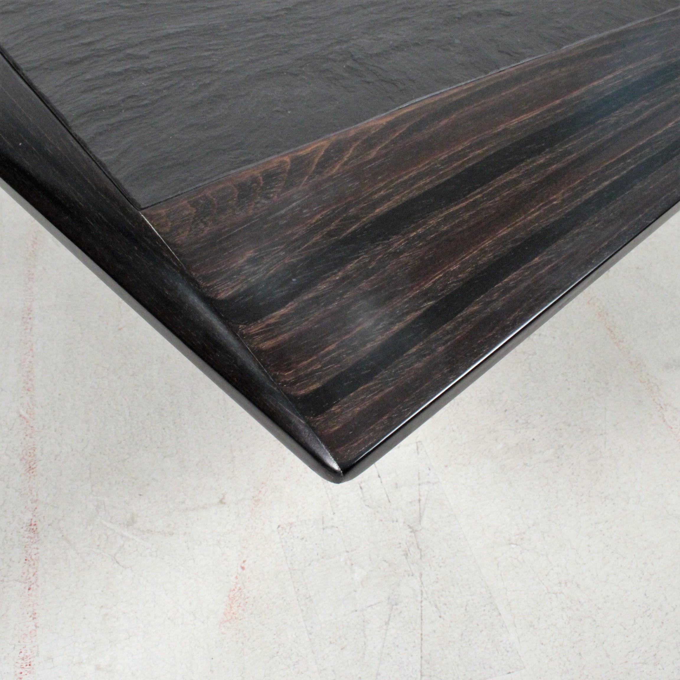 Table Atributed to Tobia Scarpa, Ebony and slate  Italy, 1970 For Sale 3