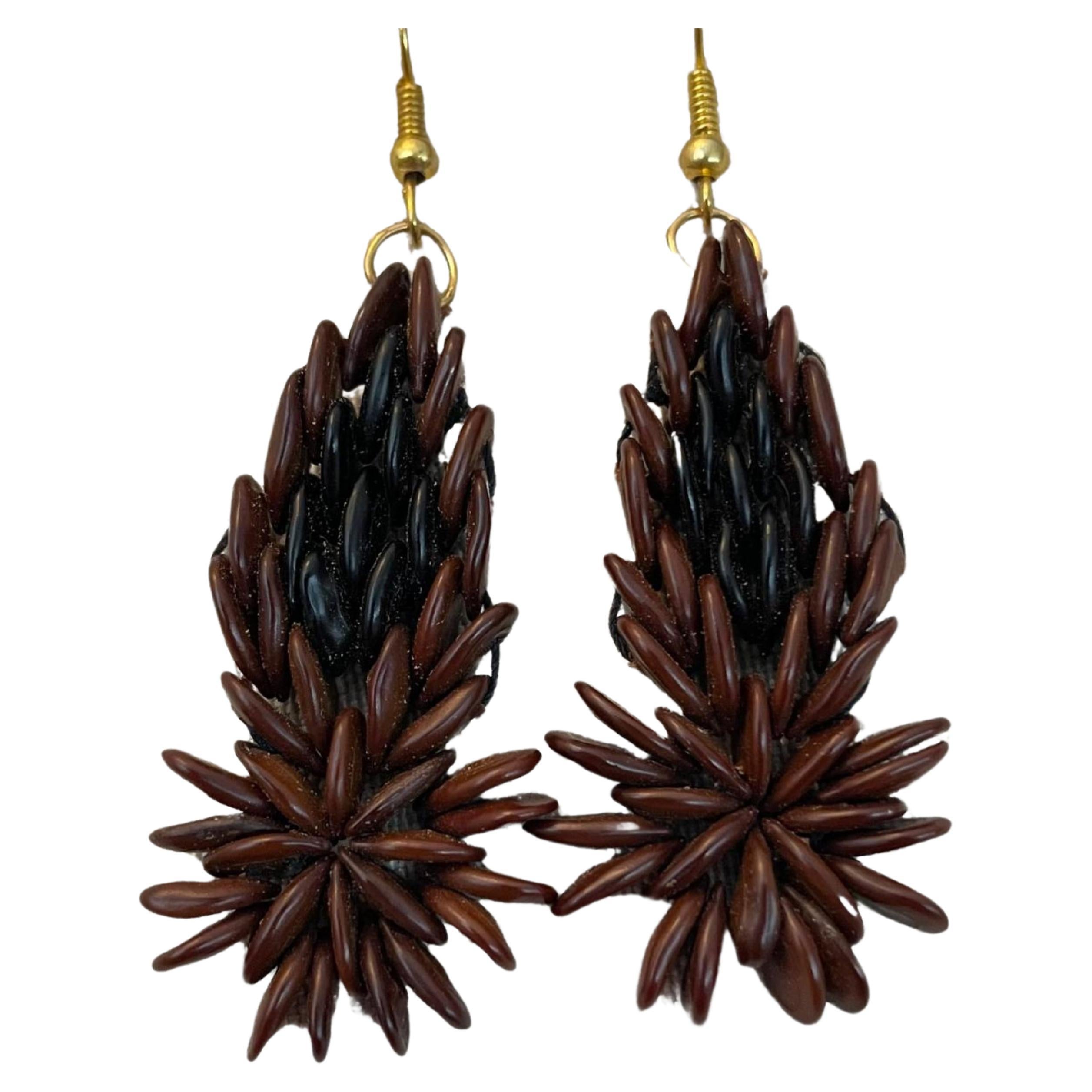 Ebony Blossom Earrings