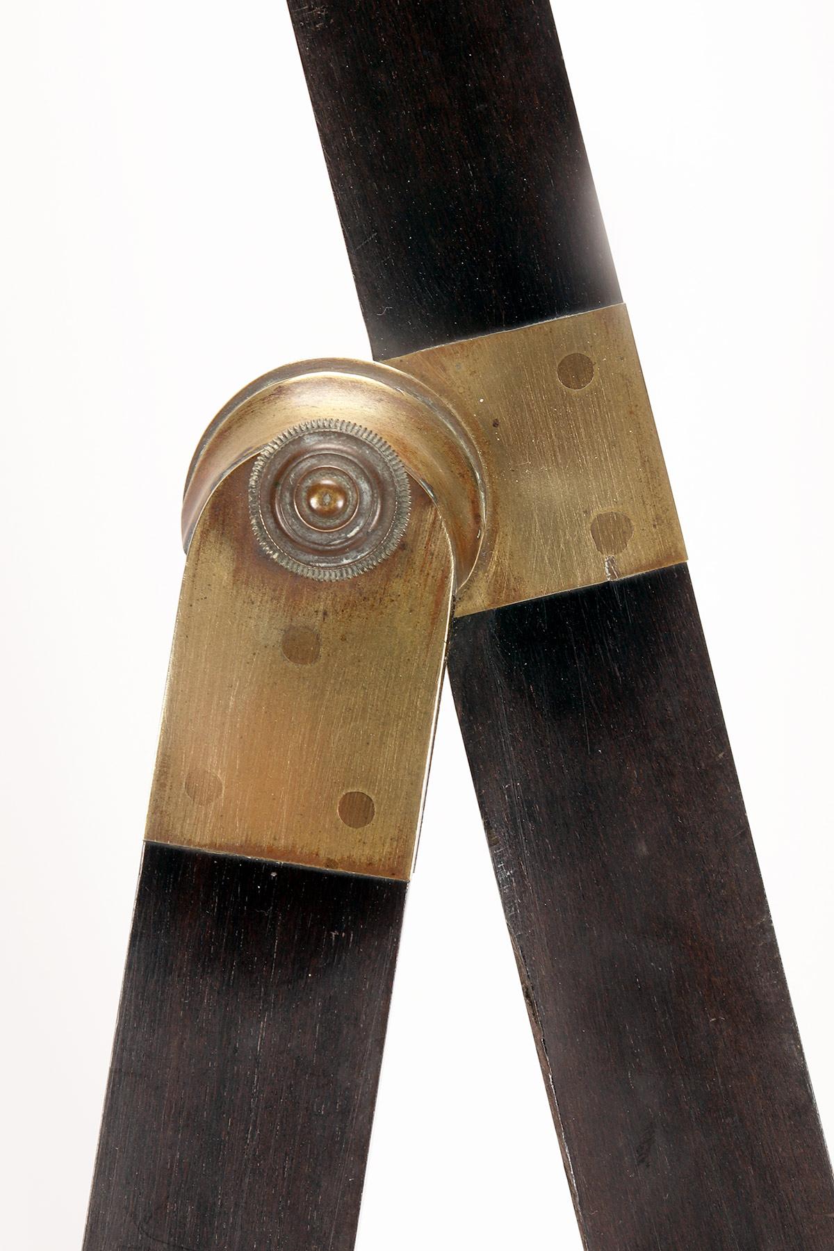 Pantografo in ebano, ottone e avorio, firmato Lennel, Parigi 1780. in vendita 7