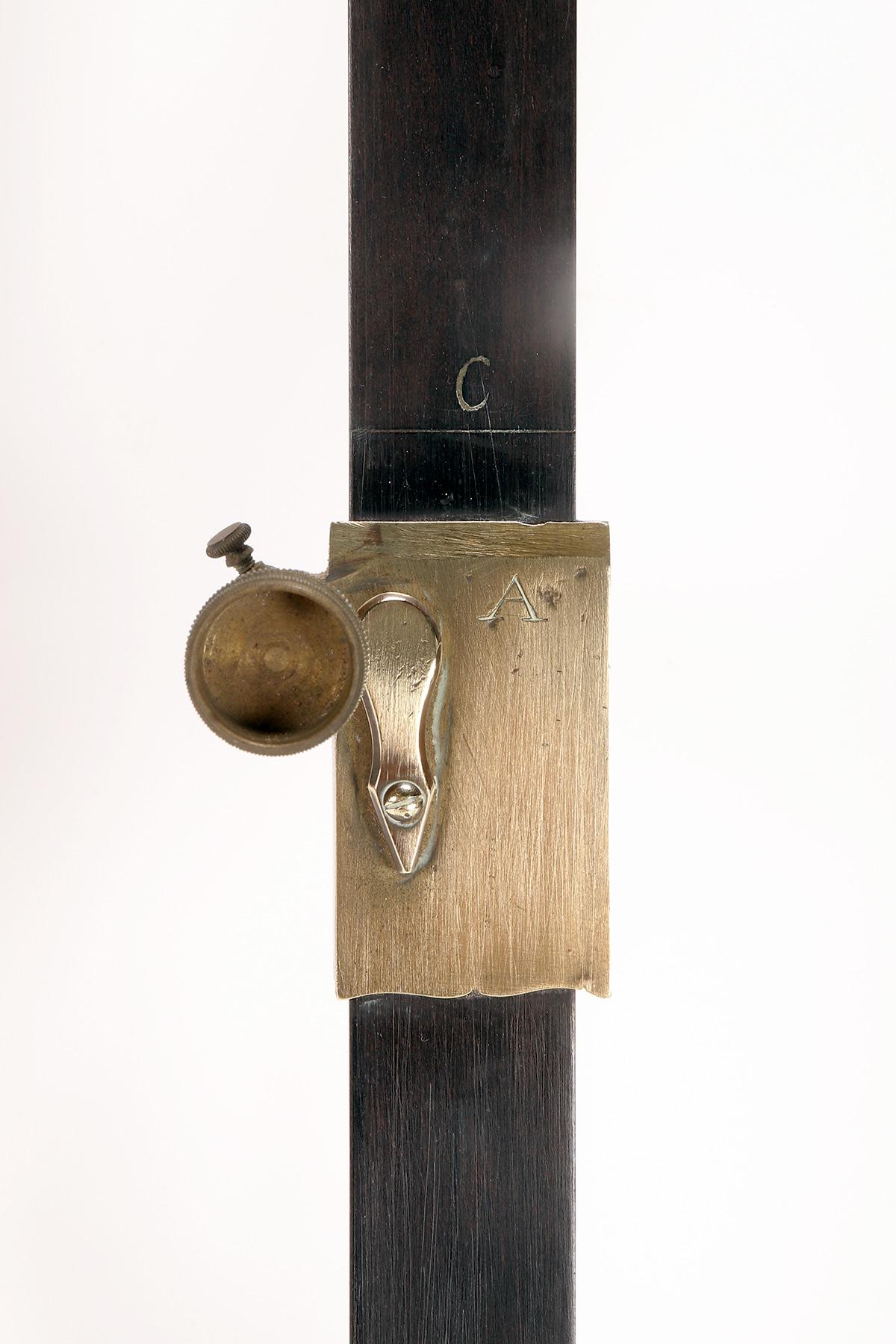 Pantografo in ebano, ottone e avorio, firmato Lennel, Parigi 1780. in vendita 8