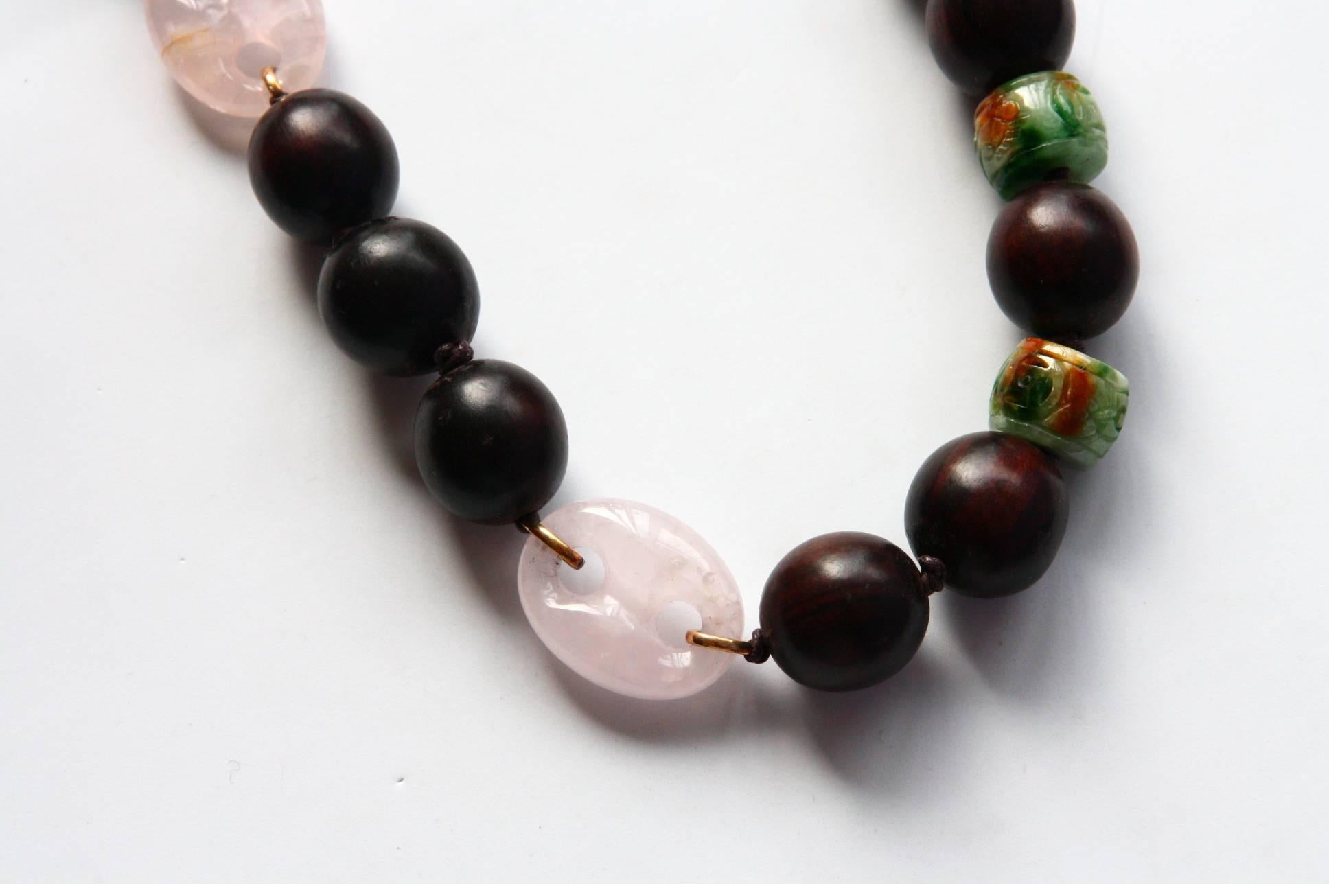 jade rose necklace