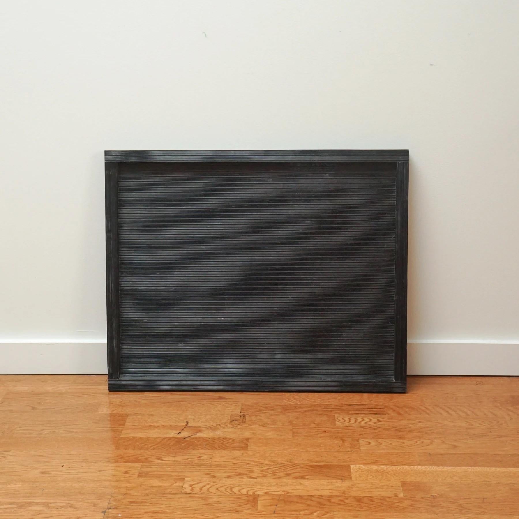 North American Ebony Channeled Tray For Sale