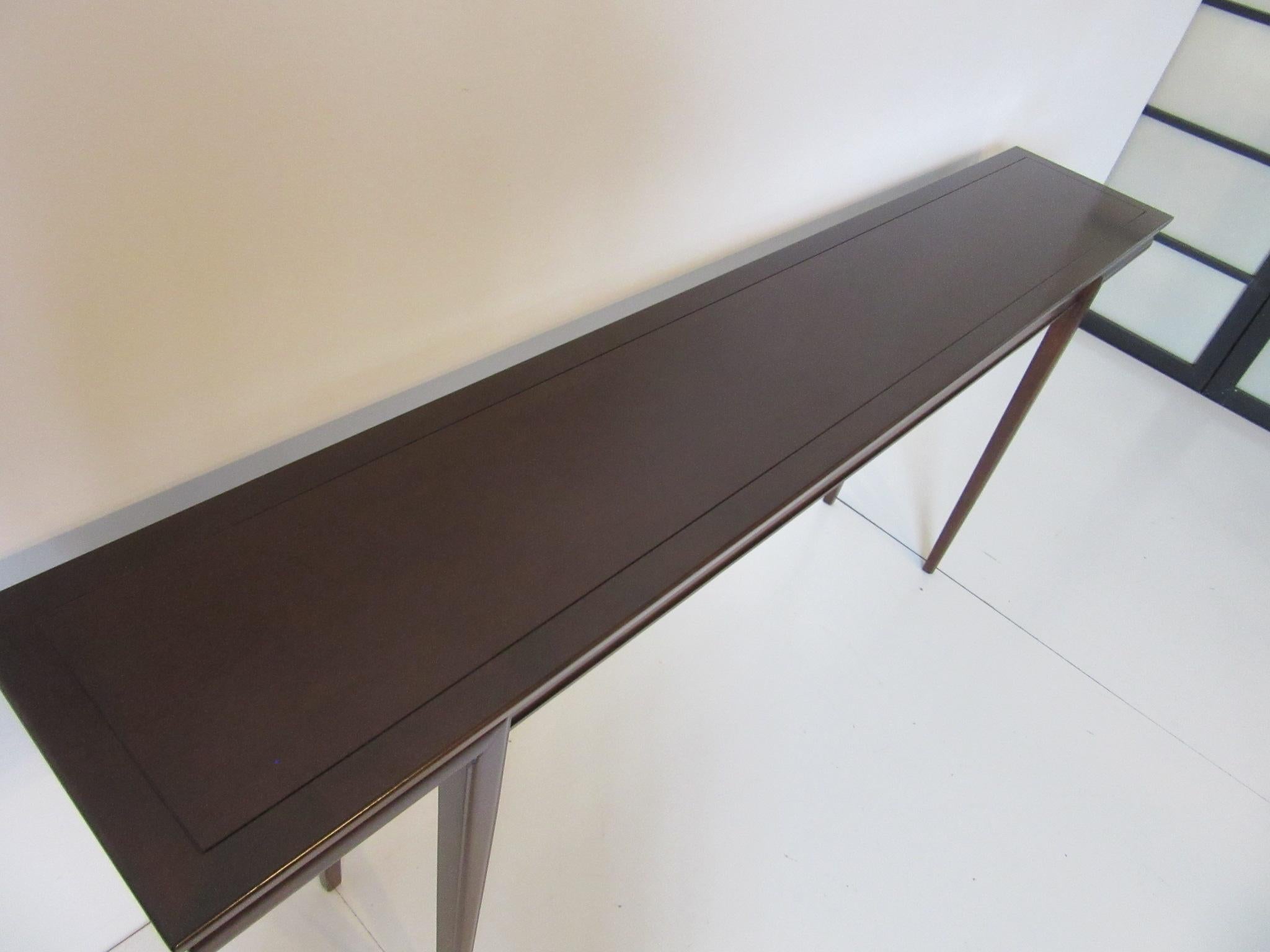 American Ebony Console / Sofa Table in the Style of Heritage