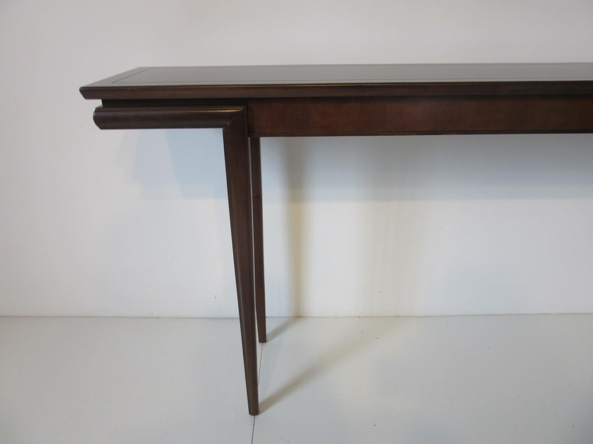 Wood Ebony Console / Sofa Table in the Style of Heritage