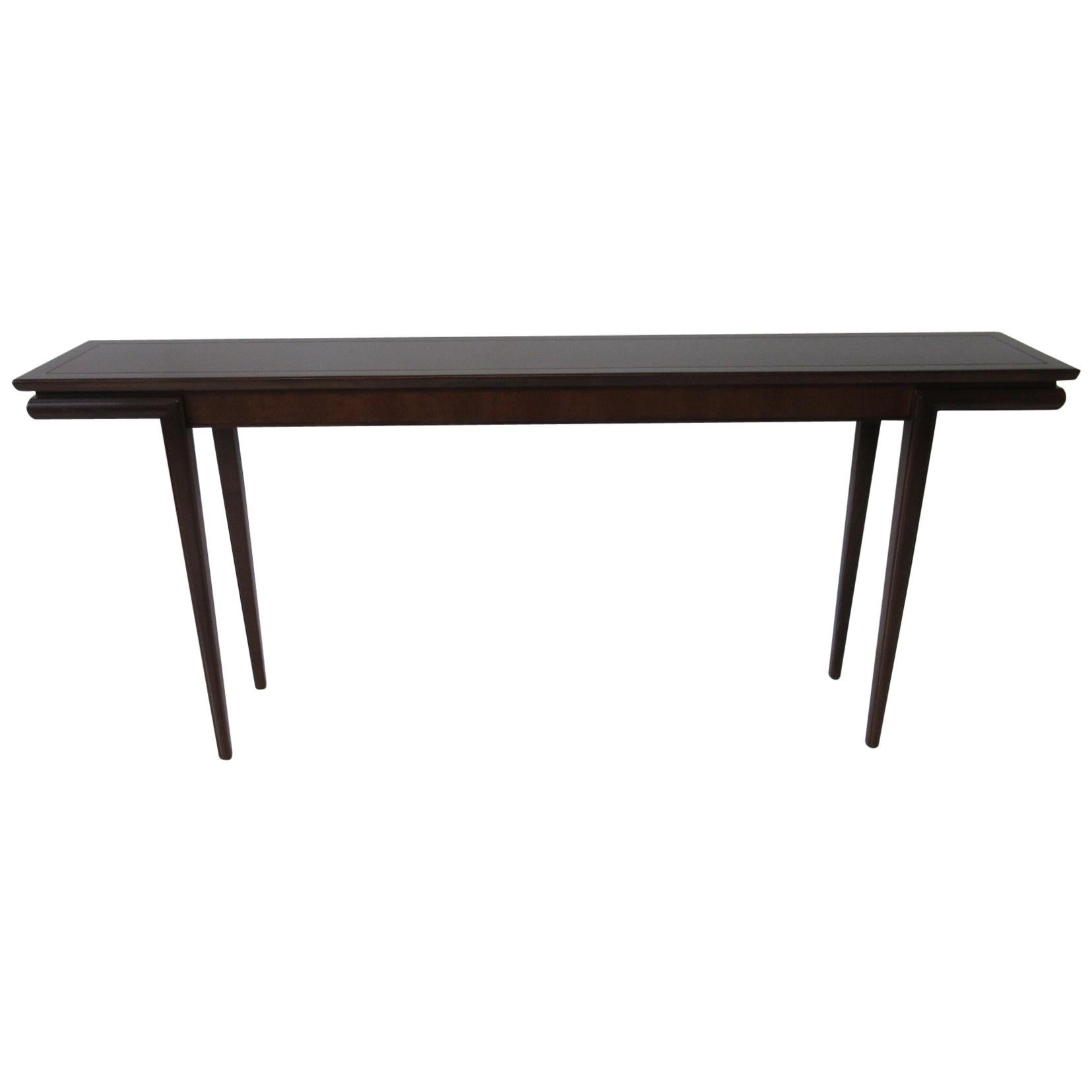 Ebony Console / Sofa Table in the Style of Heritage