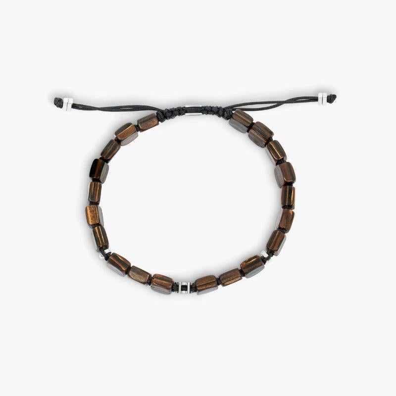Pulsera de engranaje de ébano en macramé con plata rodiada, talla L

Este cuadrado de cuentas de madera de ébano añade un toque divertido a la pulsera de macramé e incorpora nuestro componente de cuentas de engranaje para añadir interés en el