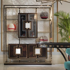 Ebony Glass Cabinet