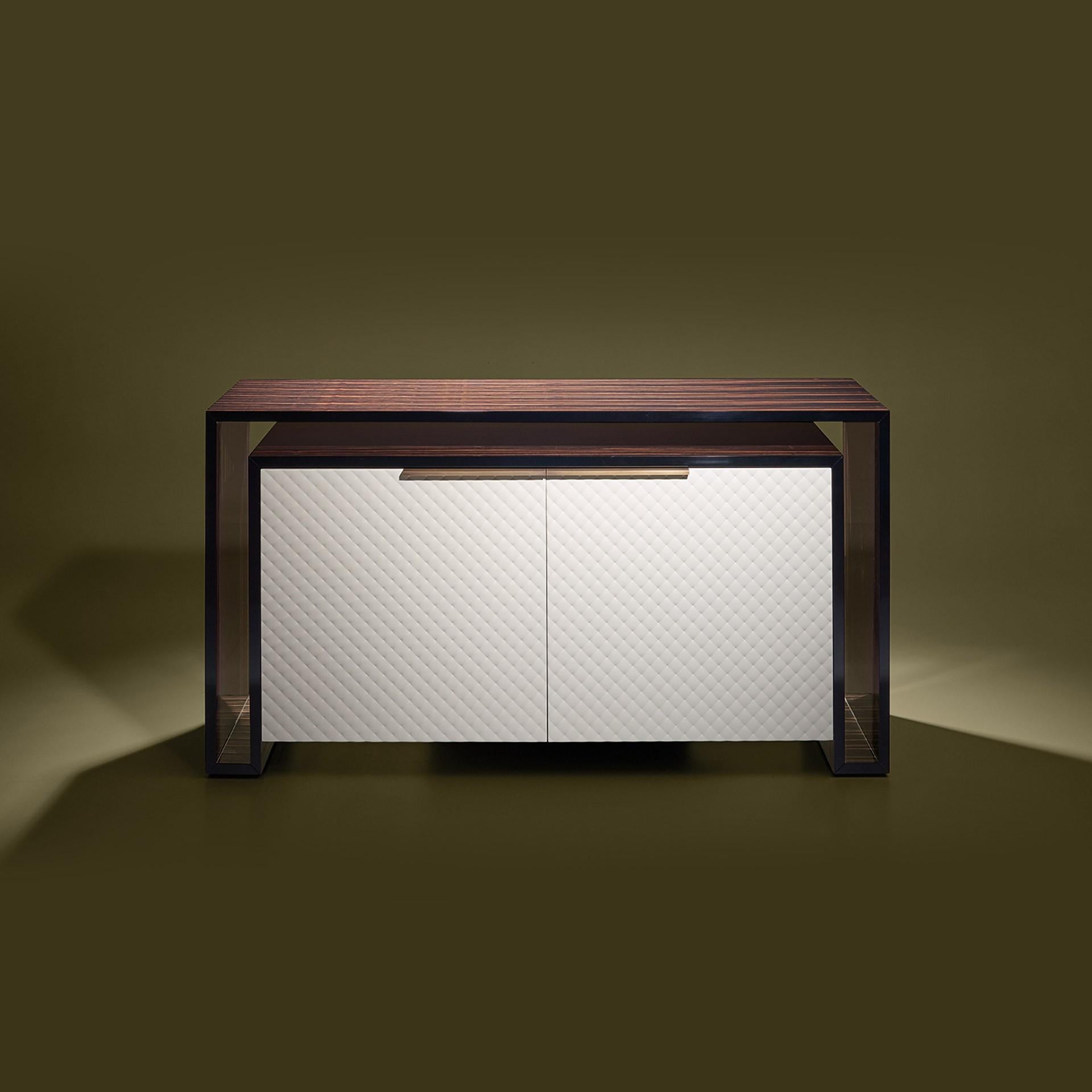 Portuguese Ebony and Ivory Contemporary and Customizable Sideboard by Luísa Peixoto For Sale