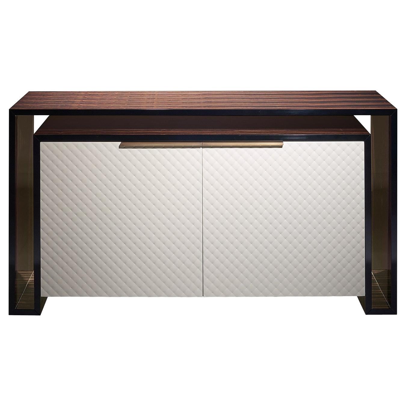 Ebony and Ivory Contemporary and Customizable Sideboard by Luísa Peixoto For Sale