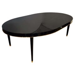 Ebony Lacquered Hollywood Regency Style Ralph Lauren Paris 1 Fifth Dining Table