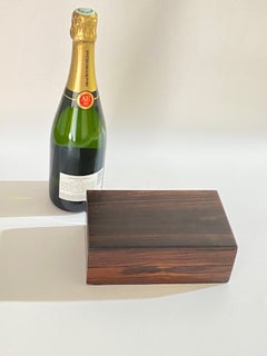 Ebony Macassar Decorative or Jewelry Box, Brown Color, Art Deco, France, 1940