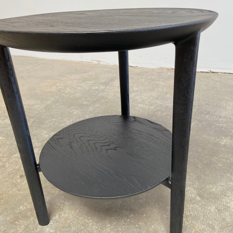 Ebony Oak Black Side Table For Sale at 1stDibs