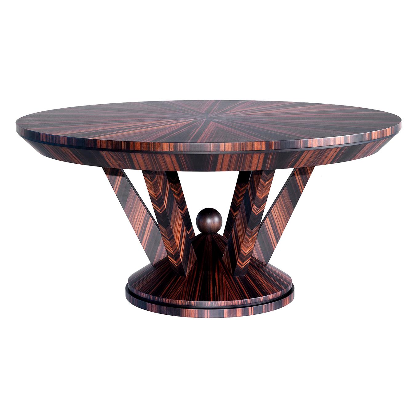 Ebony Round Dining Table