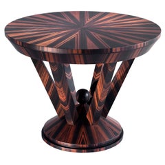 Ebony Round Side Table