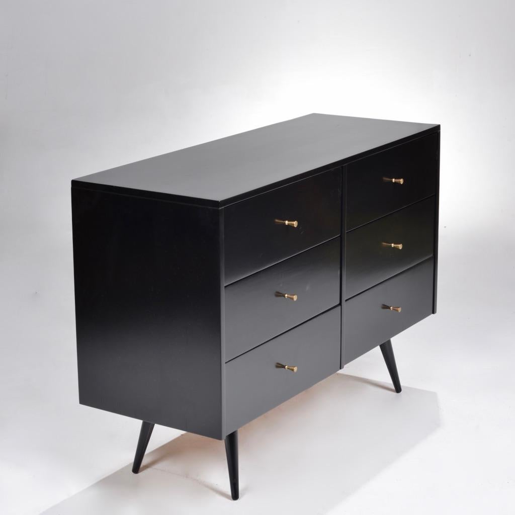 Mid-Century Modern Ebony Six-Drawer Dresser by Paul McCobb for Planner Group