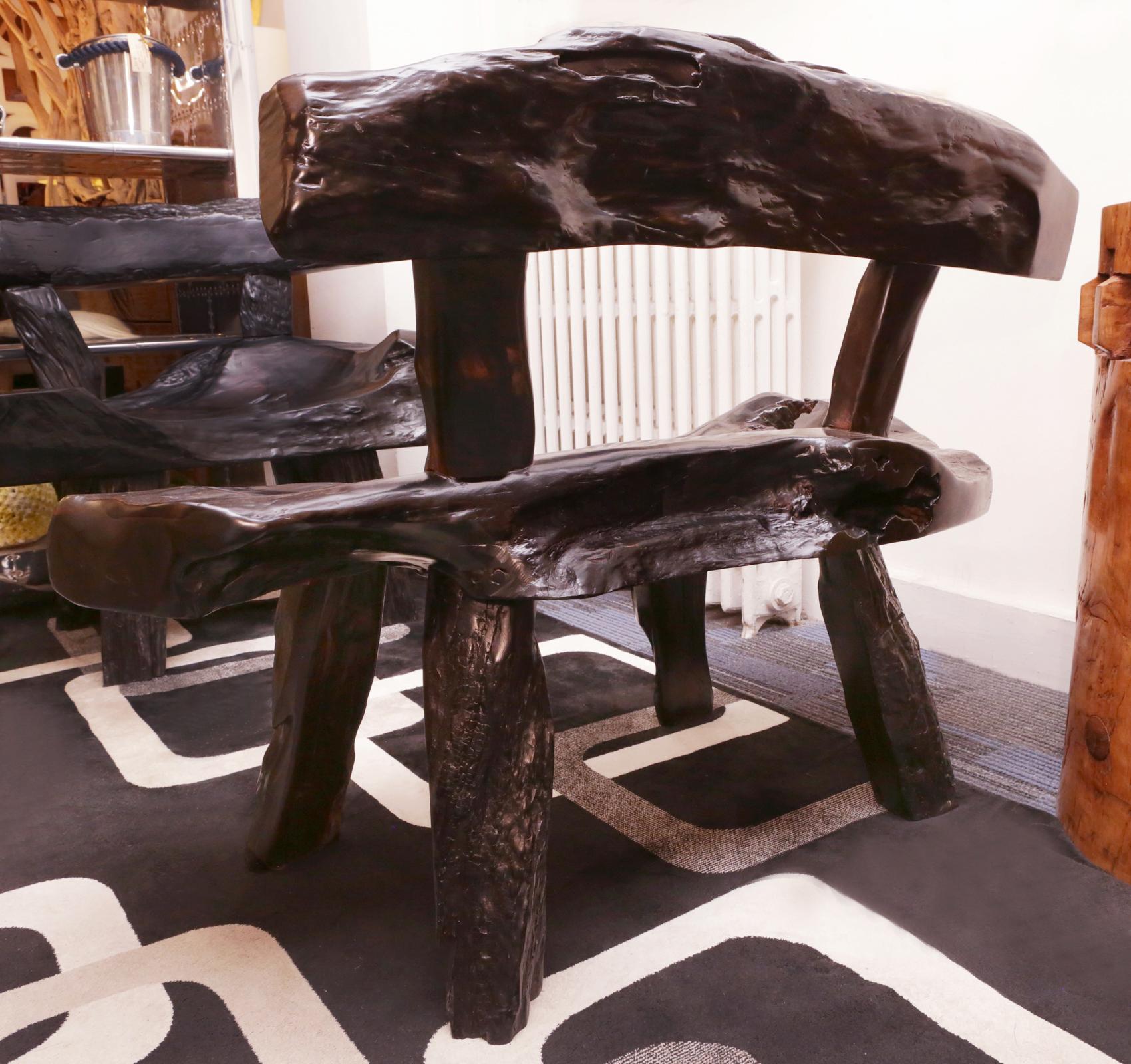 Ebony Solid Wood A- Bench A In Excellent Condition In Paris, FR