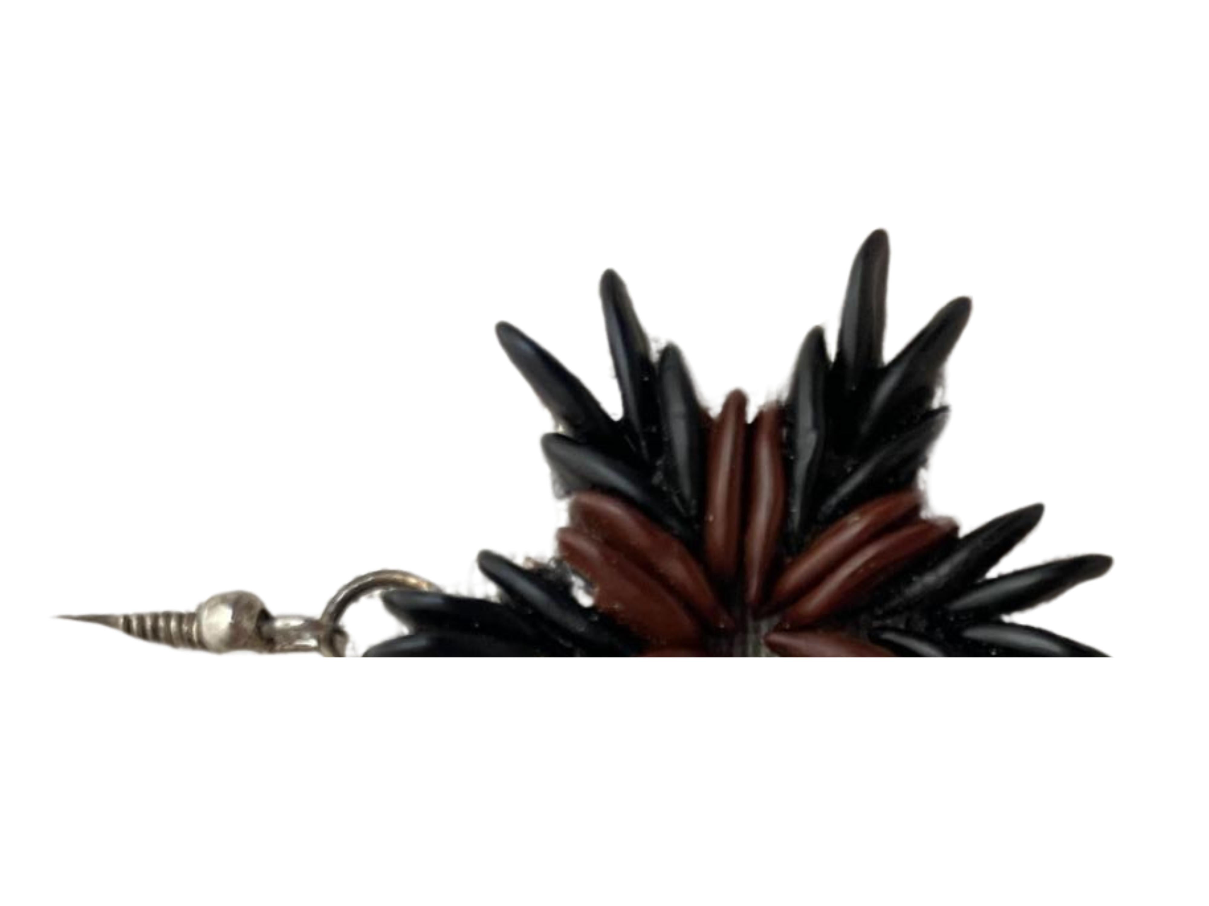 Ebony Star Flares Earrings In New Condition For Sale In Oxford, MD