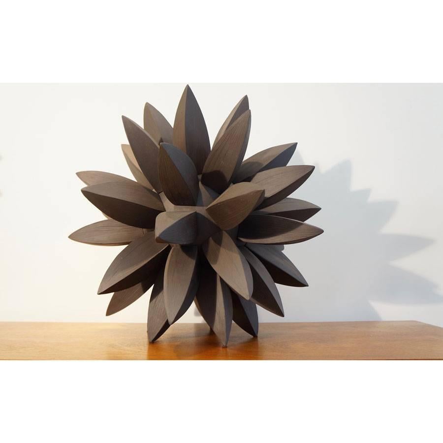 Ebony star sculpture, black stoneware clay
Glaze: None.