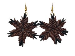 Ebony Sunburst Earrings