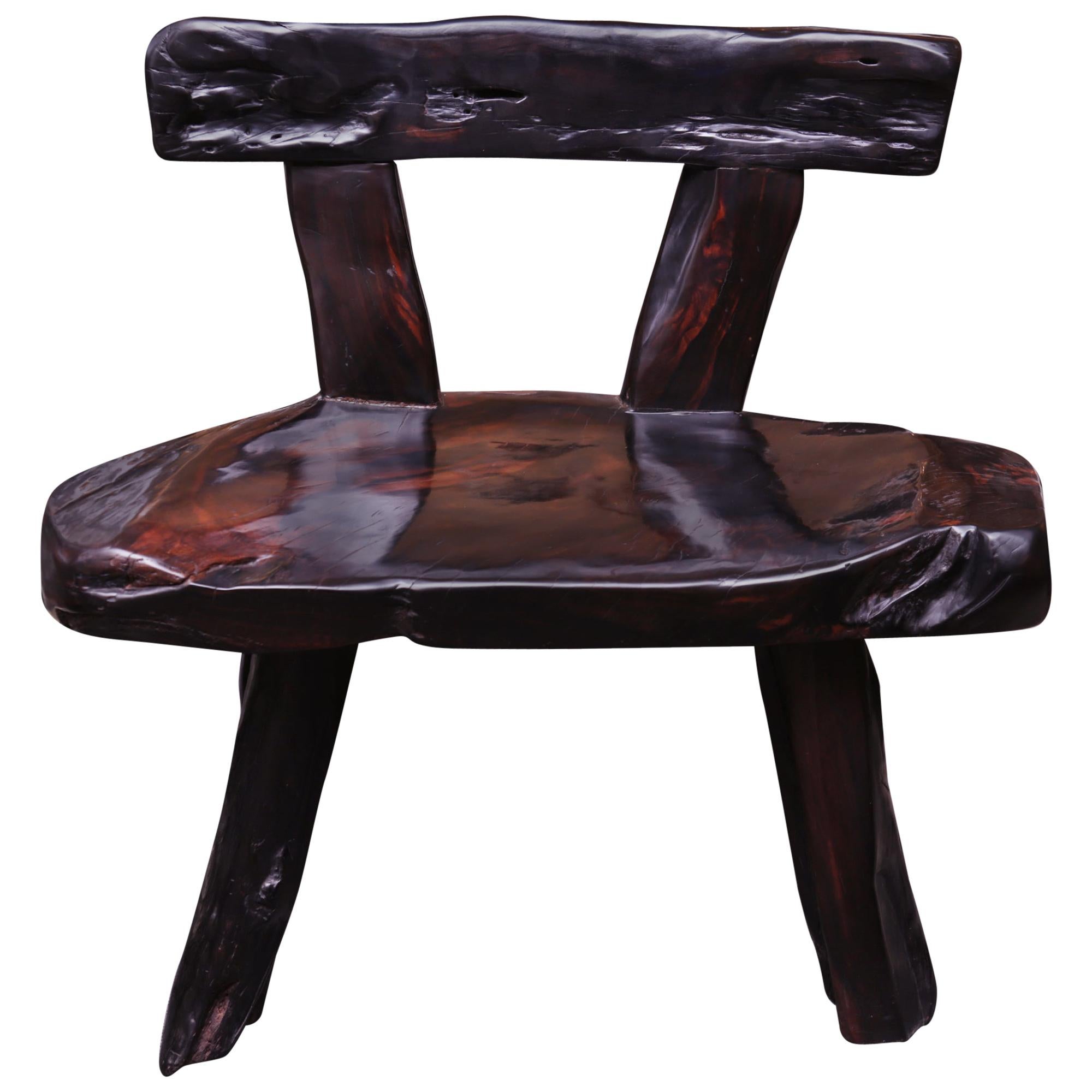 Ebony Thick 1 Bench with Backrest