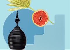 Ebony Turned Canister, Full Spiral