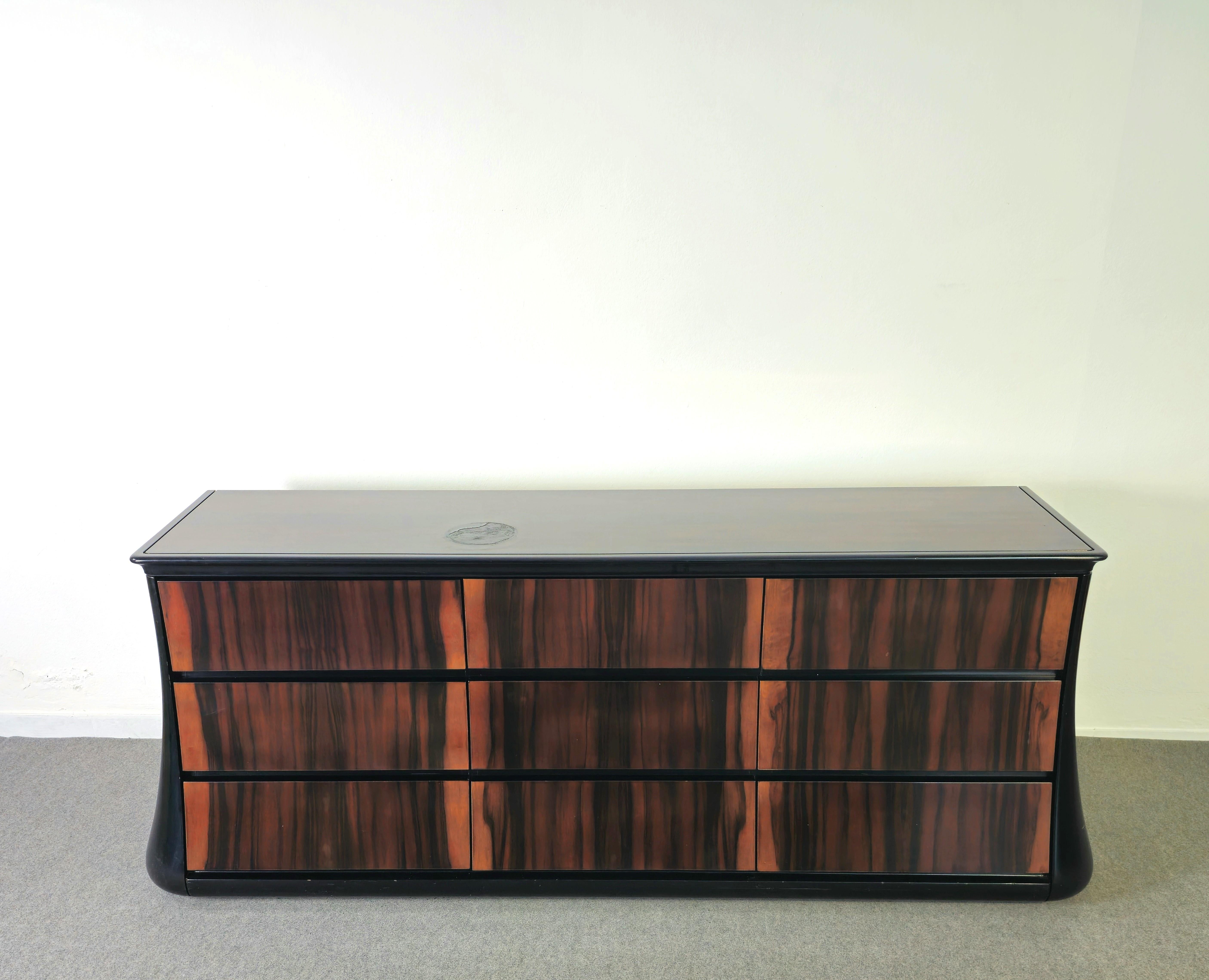 Kommode aus Ebenholz von Luciano Frigerio, Mid-Century-Design, Italien 1970er Jahre 4