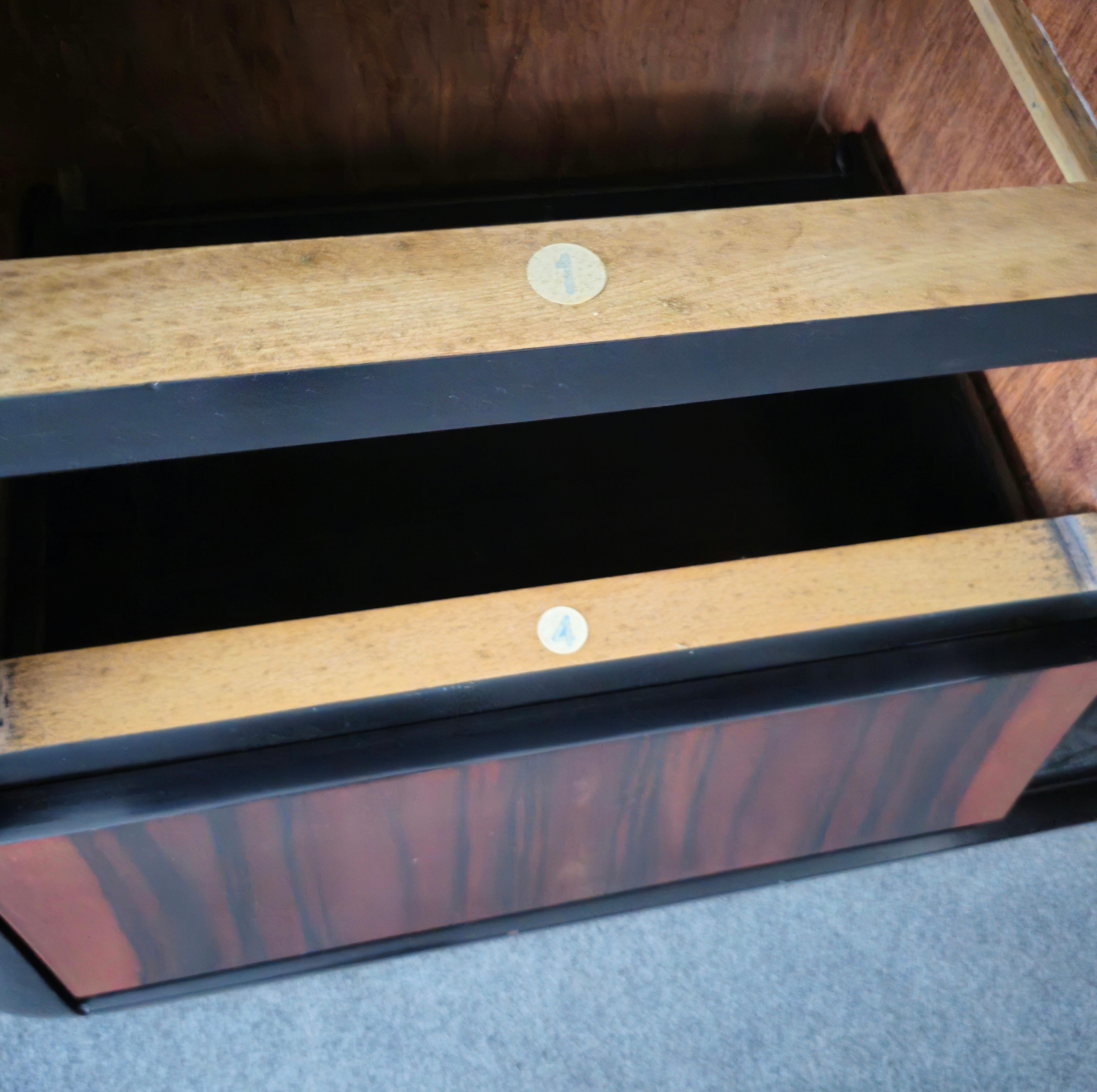 Kommode aus Ebenholz von Luciano Frigerio, Mid-Century-Design, Italien 1970er Jahre 1