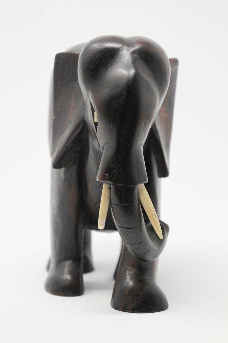 Scultura Elefante In Legno Handmade - Feng Shui, Decorazione Casa, 6.5x4x3cm, Artigianale - Foto 4