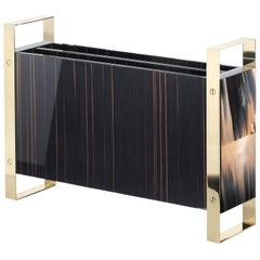 Ebony Wood Magazine Rack