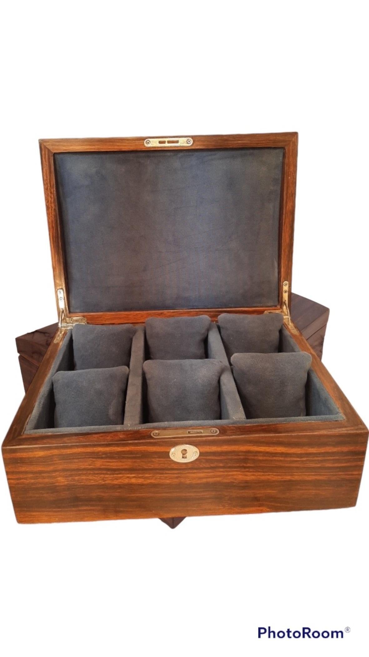20th Century Ebony Wood Watch Box For Sale
