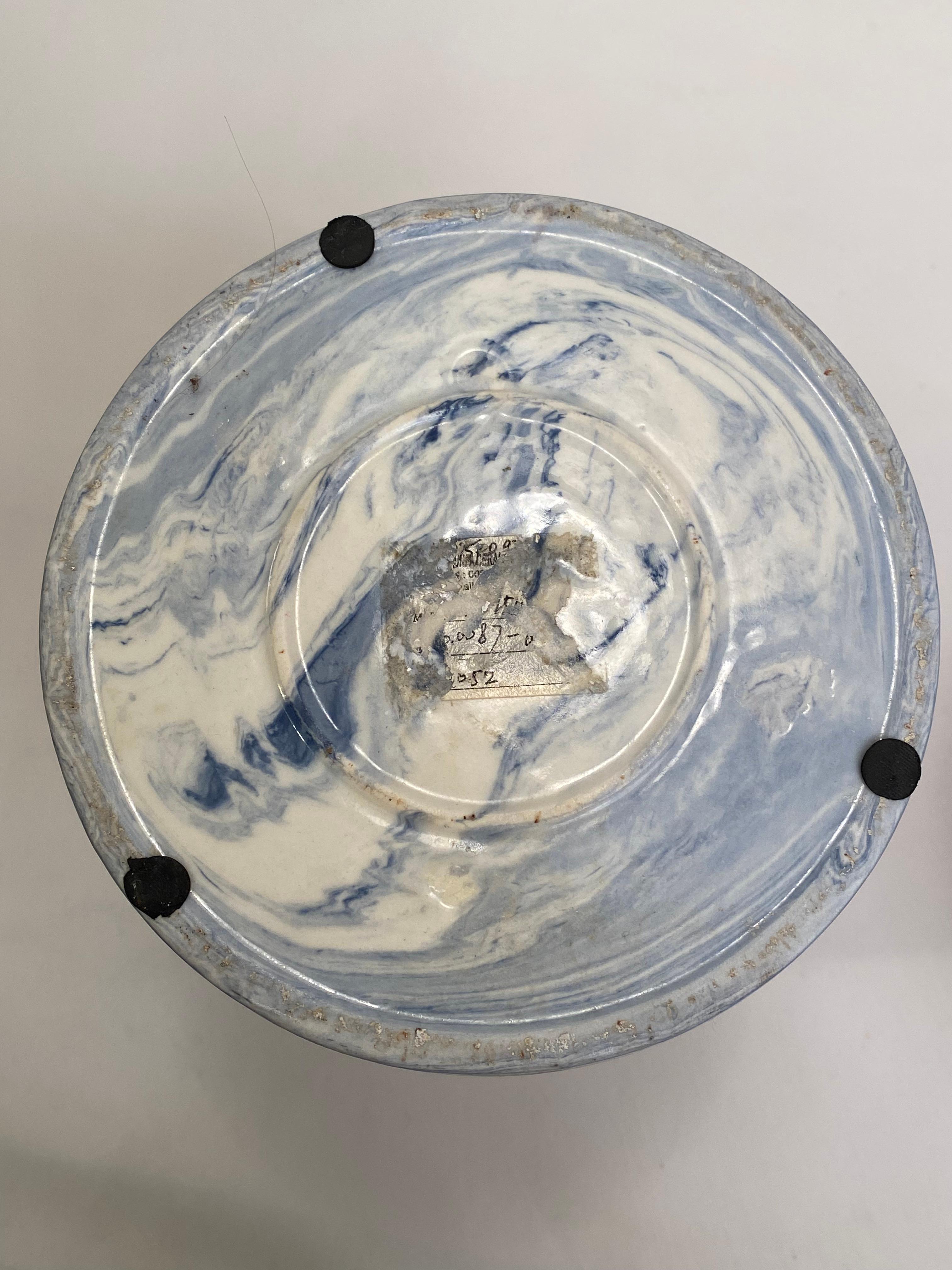 Ebru Marbelized Ceramics Grouping For Sale 6