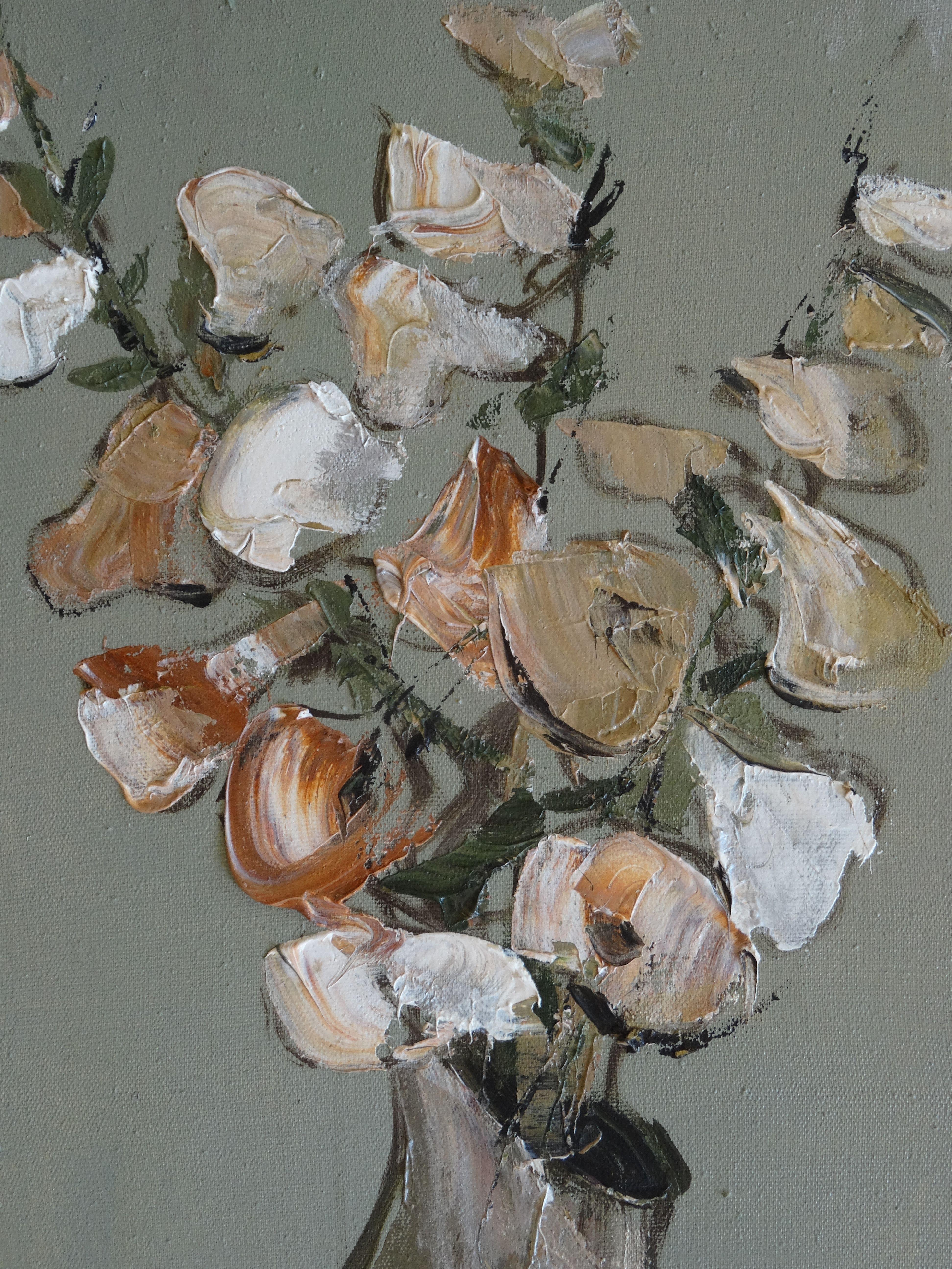 Flowers. 1997. Canvas, oil, 59x40 cm - Art by Ec. Ajder