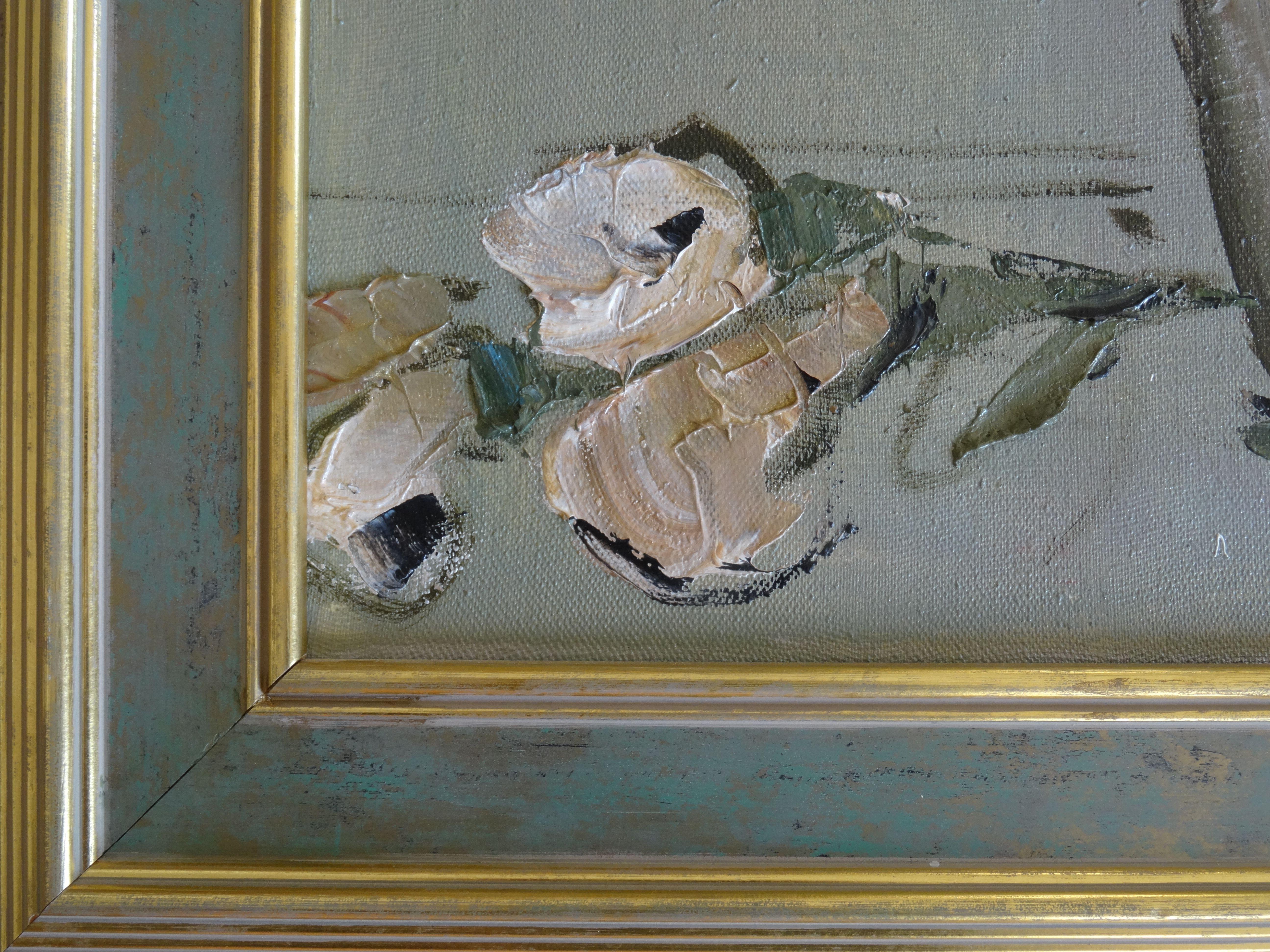 Blumen. 1997. Leinwand, Öl, 59x40 cm (Expressionismus), Art, von Ec. Ajder