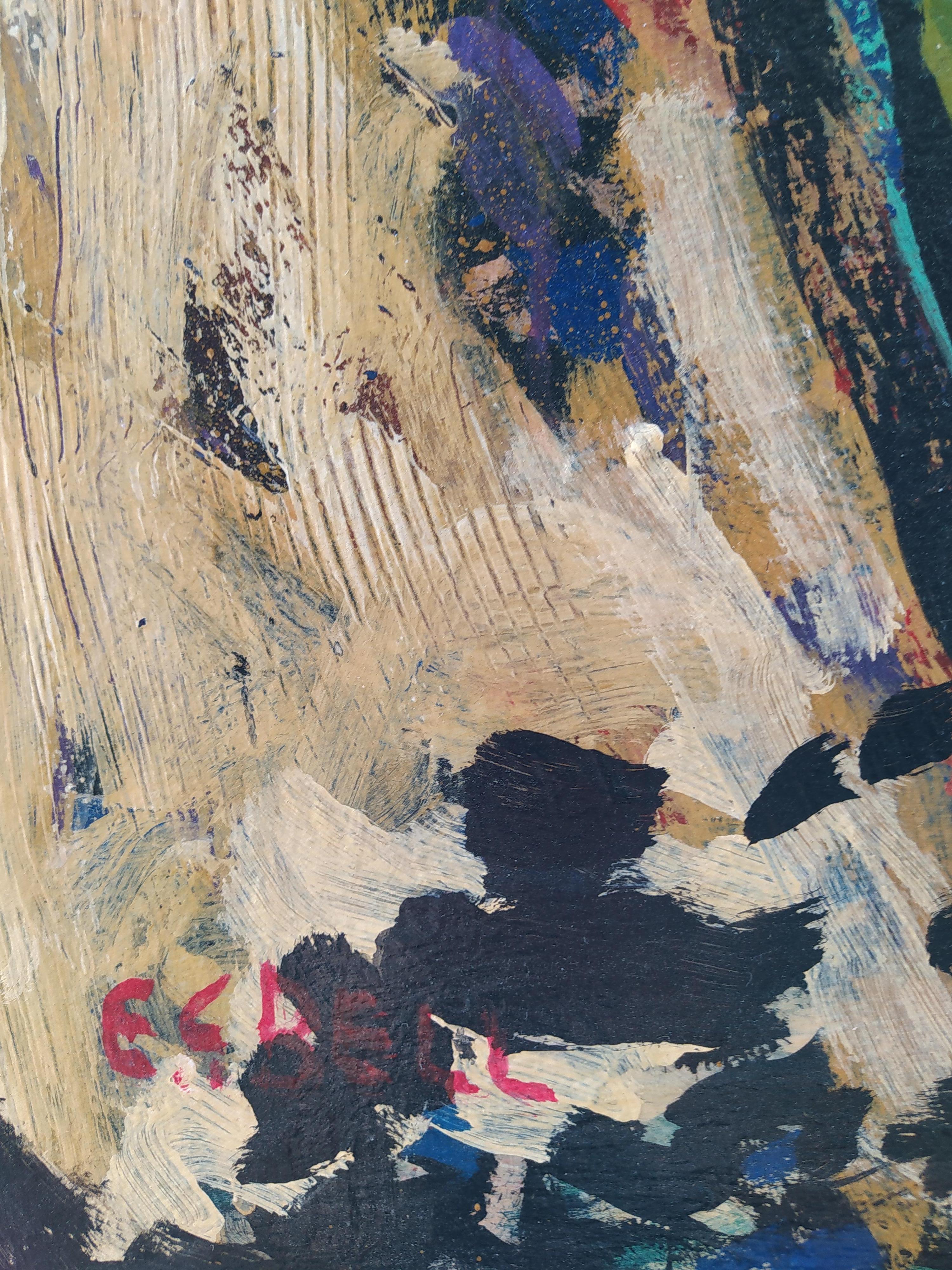 Romantic and expressionist nude artwork on canvas.