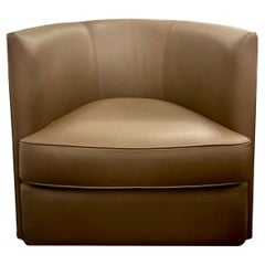 Ecart Design Fauteuil "W" in Chocolate Leather